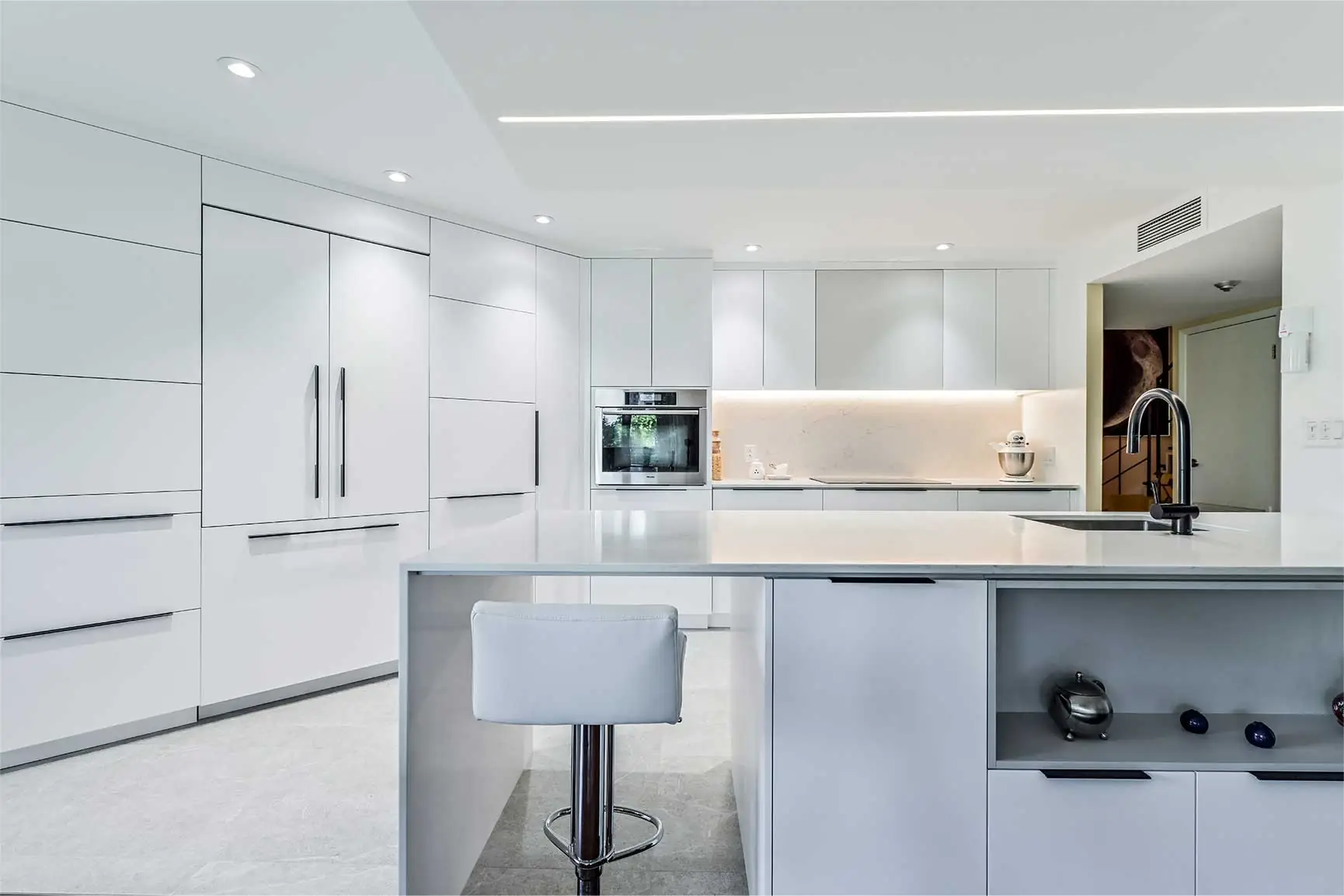 ebenisterie architecturale cuisine residentielle renovee